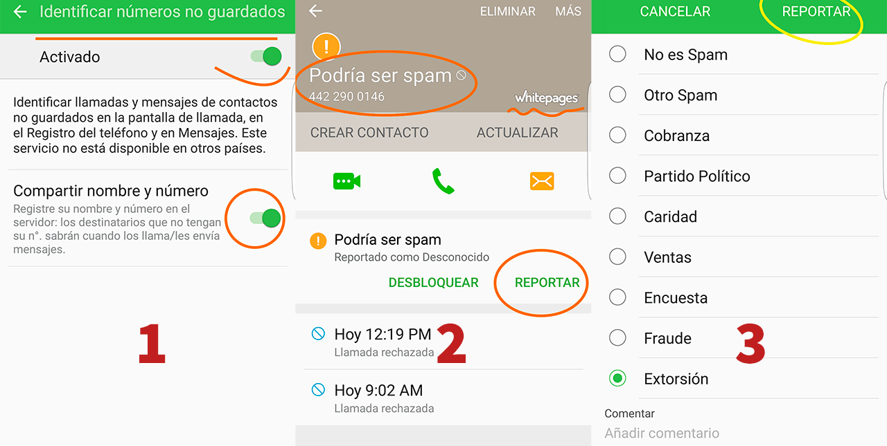 Bloquear llamadas telefónicas en Android (Samsung) de forma nativa