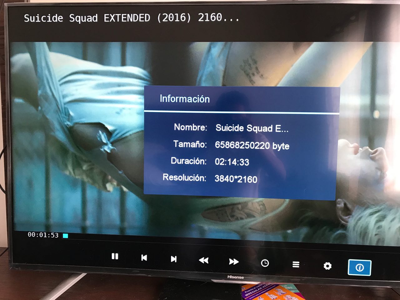 película 4k hisense ntfs