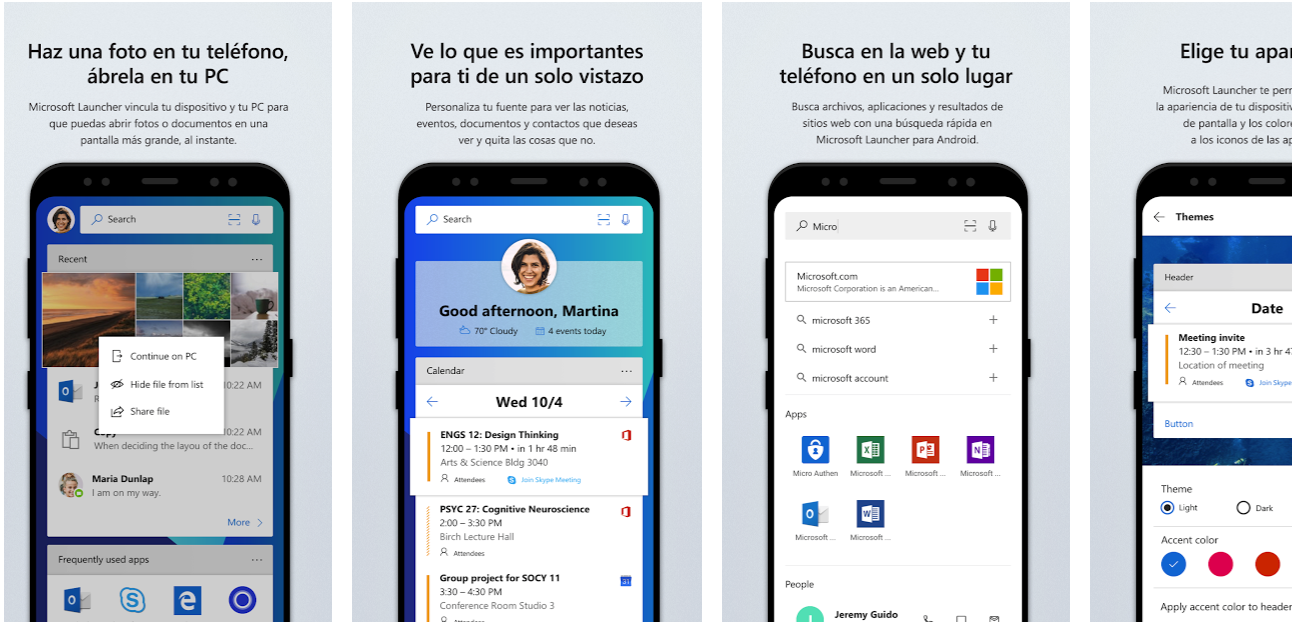 Microsoft Launcher para Android es genial