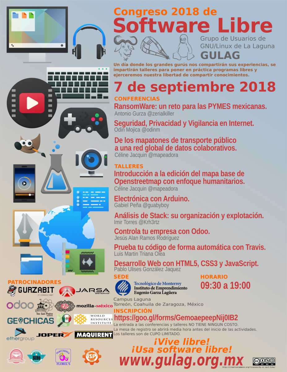 Congreso de Software Libre en La Laguna 2018 GULAG
