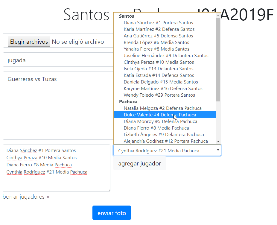 ejemplo de envio de foto