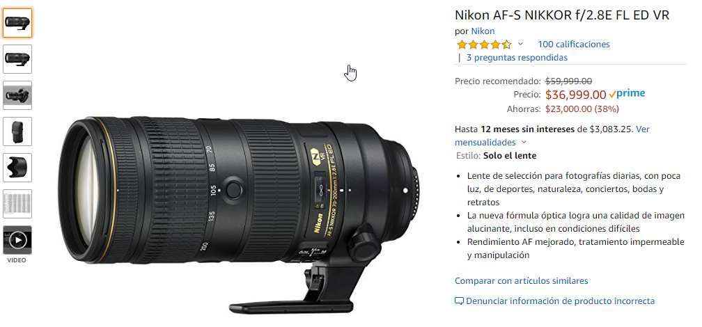 Nikon 70-200 f/2.8E FL ED